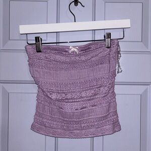 Lavender Strapless Top